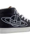 Plimsoll Eco Leather High Top Sneakers Black - VIVIENNE WESTWOOD - BALAAN 11