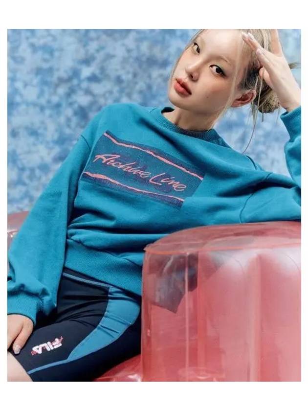 Archive Semi Crop Sweatshirt FE2POF6101FTGR - FILA - BALAAN 1