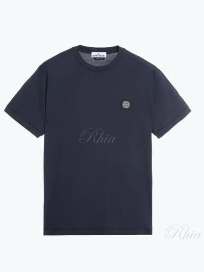 Slimfit Cotton Jersey Short Sleeve T-shirt Grey - STONE ISLAND - BALAAN 2