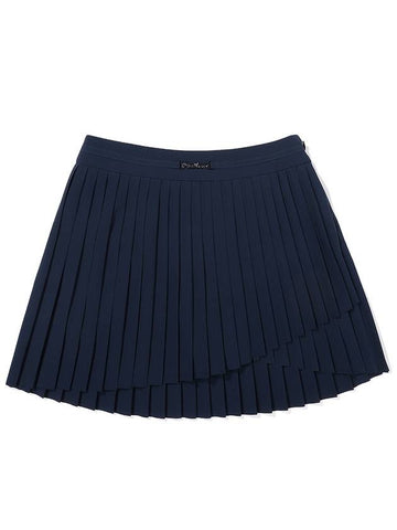 Unbalanced pleated skirt NAVY WOMAN - MALBON GOLF - BALAAN 1