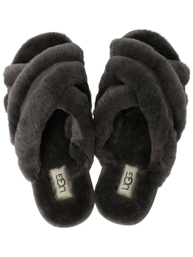 Scuffita Fur Slippers Grey - UGG - BALAAN 3