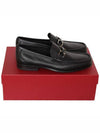 Gancini Suede Moccasin Loafers Black - SALVATORE FERRAGAMO - BALAAN 7