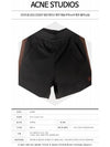 Acne 20SS CE0007 900 Face Patch Panel Track Shorts Pants Black Men's Pants TJ - ACNE STUDIOS - BALAAN 2