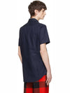 Vivienne Westwood orb logo navy Short Sleeve Shirt - VIVIENNE WESTWOOD - BALAAN 4