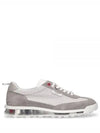 Tech Runner Panel Low Top Sneakers Grey - THOM BROWNE - BALAAN 2