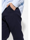 Cigarette Fit Wool Slacks Nautic Blue - AMI - BALAAN 5