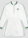 Windbreaker nylon half zip up long sleeve dress WHITE - MONBIRDIE GOLF - BALAAN 2