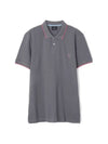 Zebra Logo Regular Fit Short Sleeve Polo Shirt Grey - PAUL SMITH - BALAAN 1