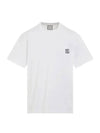 Back Logo Round Neck Cotton Short Sleeve T-Shirt White - WOOYOUNGMI - BALAAN 1