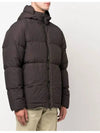 Naslan Light Watro Down Hooded Padding Dark Grey - STONE ISLAND - BALAAN 5