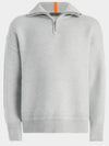 Men s Ribbed Funnel Quarter Zip Sweater GMS000004LHGR - G/FORE - BALAAN 1