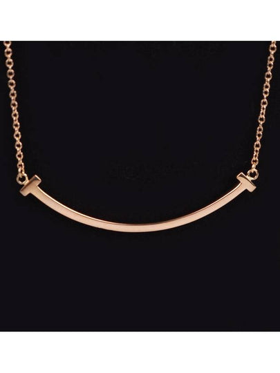 Rose gold T smile small necklace - TIFFANY & CO. - BALAAN 2