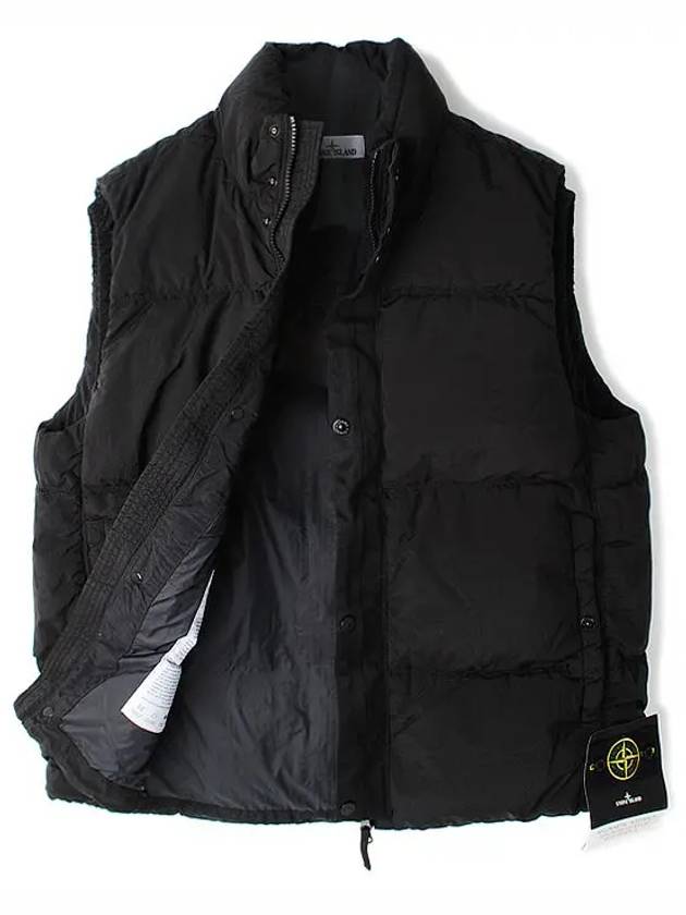 High Neck Padded Vest Black - STONE ISLAND - BALAAN 7