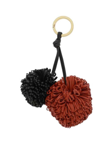 Pom Pom Leather Key Ring - BOTTEGA VENETA - BALAAN 1