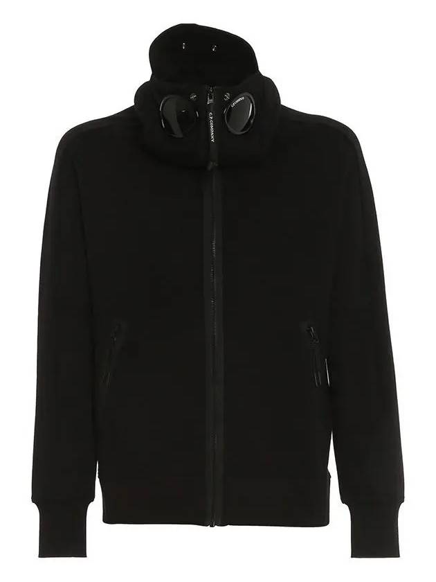 Diagonal Goggles Zip-Up Hoodie Black - CP COMPANY - BALAAN 5