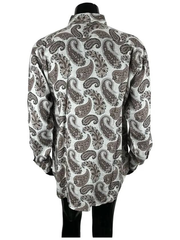 Logo Paisley Long Sleeve Shirt - ETRO - BALAAN 4