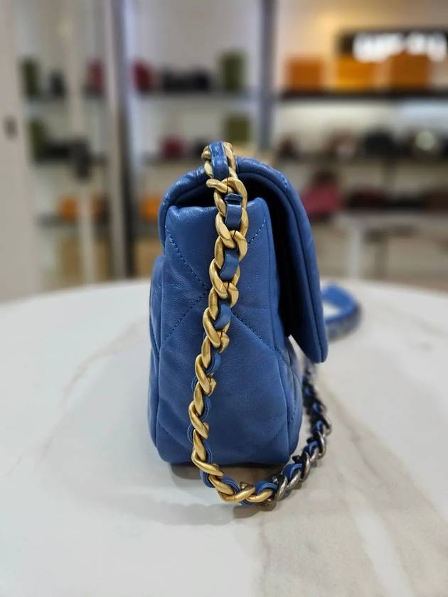 19 Bag Blue Medium Lambskin 29th AS1160 - CHANEL - BALAAN 3