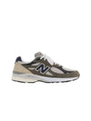 990v3 Low Top Sneakers Navy Olive - NEW BALANCE - BALAAN 1