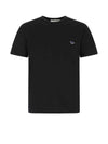 Navy Fox Patch Classic Pocket Cotton Short Sleeve T-Shirt Black - MAISON KITSUNE - BALAAN 1