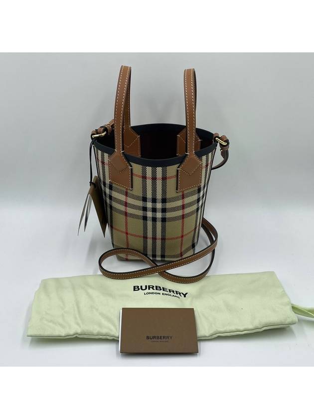 Mini London Tote Bag Archive Beige - BURBERRY - BALAAN 2