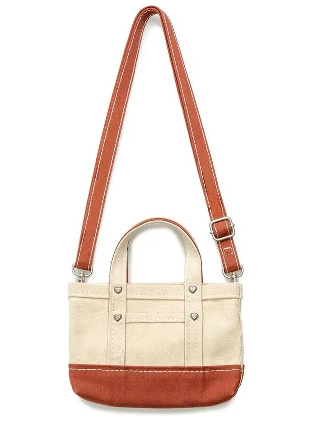 Heavy Canvas Mini Shoulder Tote Bag (Orange) HM25GD036 - HUMAN MADE - BALAAN 3