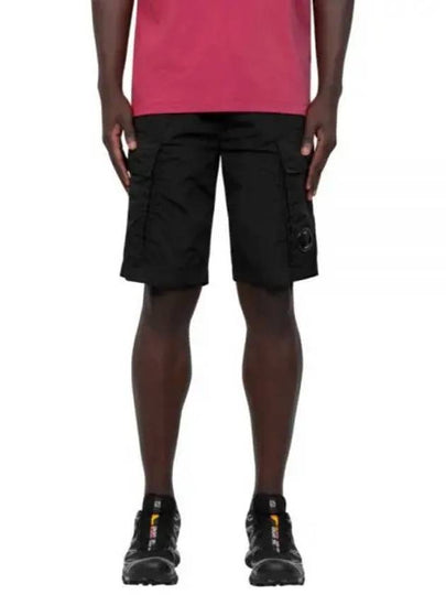 Chrome R Bermuda Shorts Black - CP COMPANY - BALAAN 2