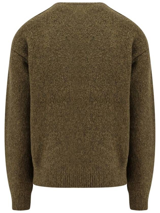 Round Neck Wool Cashmere Knit Top Glen - BURBERRY - BALAAN 3