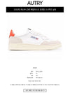 Medalist Leather Suede Orange Tab Low Top Sneakers White - AUTRY - BALAAN 3