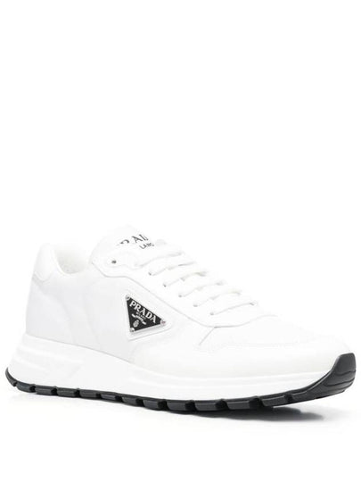 Prada Side Logo-Plaque Low-Top Sneakers - PRADA - BALAAN 2