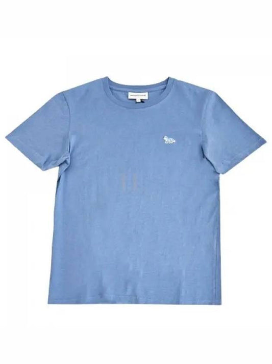 Baby Fox Patch Regular Short Sleeve T-Shirt Hampton Blue - MAISON KITSUNE - BALAAN 2