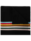 Central Multi Stripe Muffler Black - PAUL SMITH - BALAAN 3