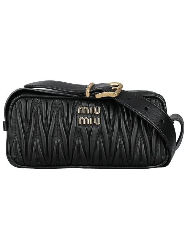 Materasse Nappa Leather Cross Bag Black - MIU MIU - BALAAN 3