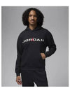 Jordan Essential Fleece Hoodie M Black White HQ4643 010 - NIKE - BALAAN 2