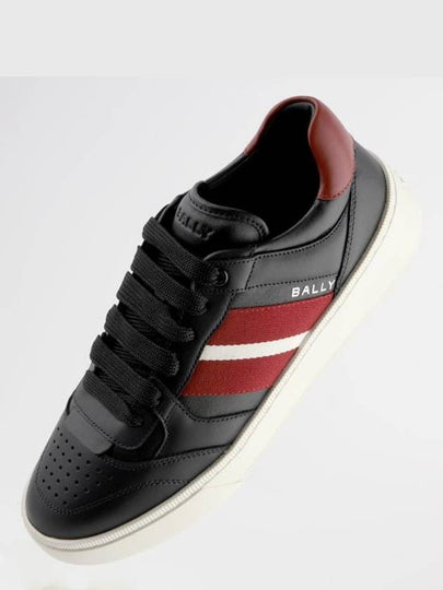 Raise Leather Low Top Sneakers Black - BALLY - BALAAN 2