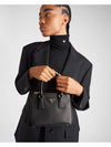 Galleria Saffiano Leather Mini Tote Bag Black - PRADA - BALAAN 9