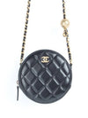 Gold Ball Tambourine Bag Black - CHANEL - BALAAN 1