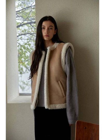 Eco Shearling Lovy Vest Beige - KILHOUETTE - BALAAN 2