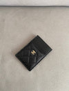 Classic Gold CC Logo Caviar Card Wallet Black - CHANEL - BALAAN 9