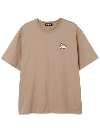 CHI CHI Overfit Short Sleeve TShirt VNDTS243 Beige - VANN WORKS - BALAAN 2