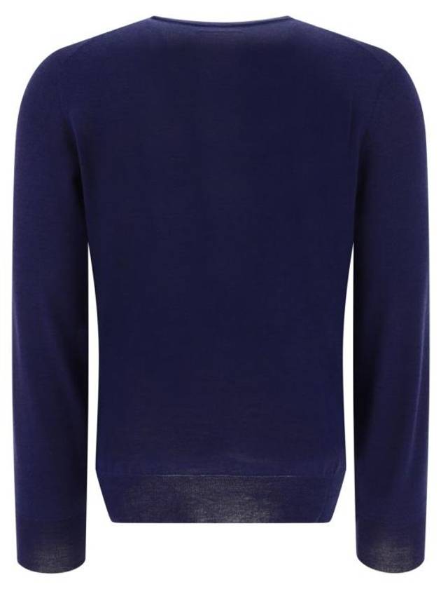 Cashmere Silk Knit Top Blue - BRUNELLO CUCINELLI - BALAAN 3