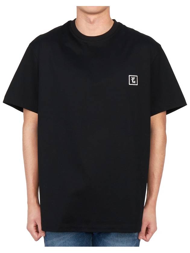 Men's Back Logo Cotton Short Sleeve T-Shirt Black - WOOYOUNGMI - BALAAN 3