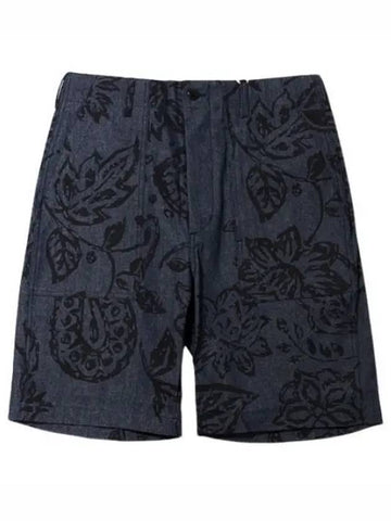 Shorts Fertig Shorts Indigo Floral Print Denim - ENGINEERED GARMENTS - BALAAN 1