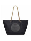 Ella Chain Tote Bag Black - TORY BURCH - BALAAN 4