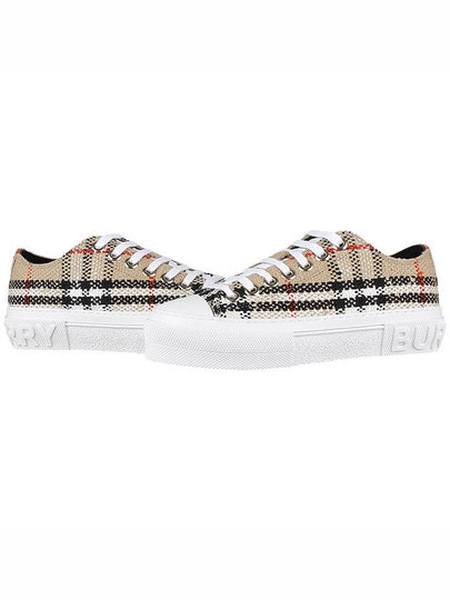 Vintage Check Boucle Low Top Sneakers Beige - BURBERRY - BALAAN 2