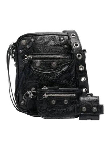 Lecagol Lambskin Cross Bag Black - BALENCIAGA - BALAAN 1