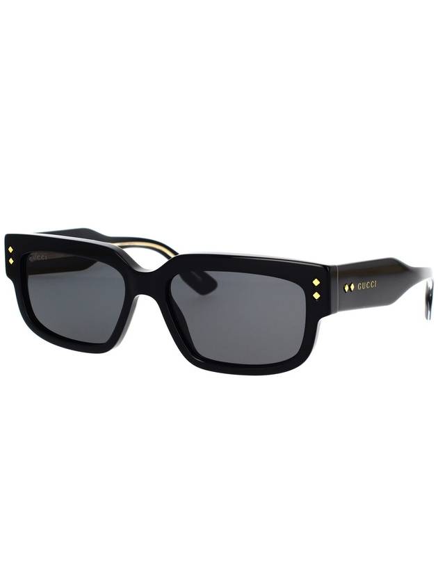 Square Frame Sunglasses Black - GUCCI - BALAAN 3