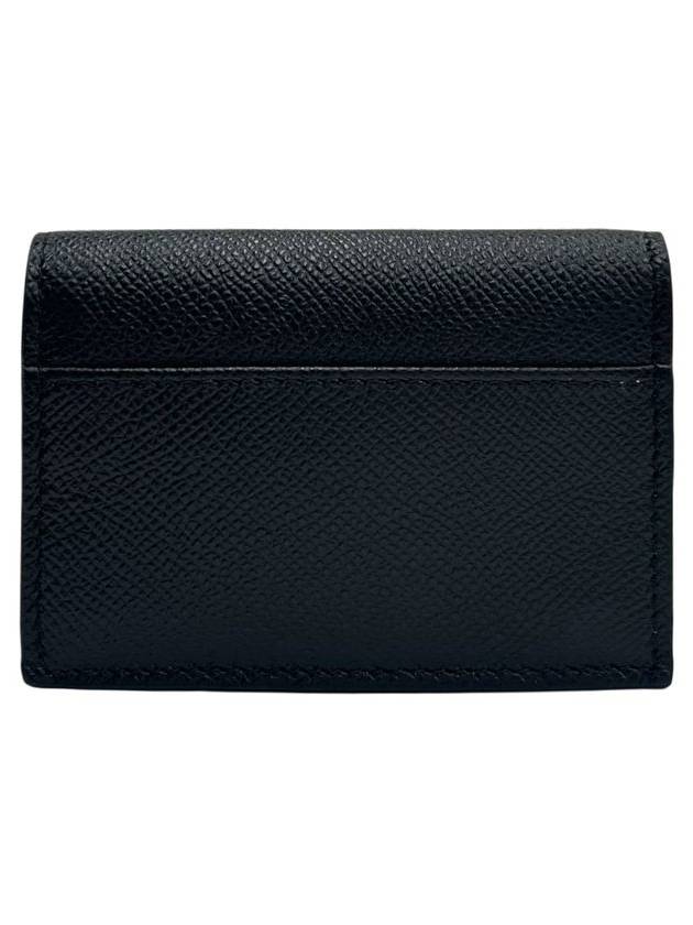 Saddle Flap Card Wallet Black - DIOR - BALAAN 5