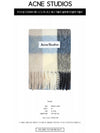 Check Mohair Muffler Blue Beige Black - ACNE STUDIOS - BALAAN 3