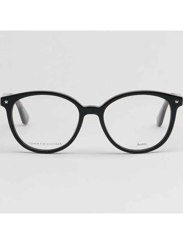 Glasses Frame TH1552 807 Round Men Women Horned Frame - TOMMY HILFIGER - BALAAN 3