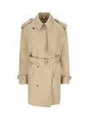 Women's Tri-layer Gabardine Trench Coat Honey - BURBERRY - BALAAN 2